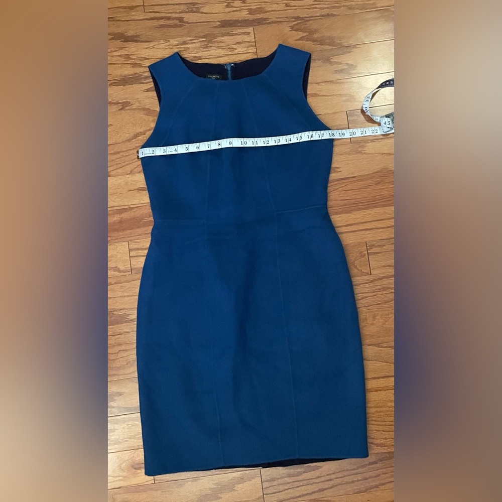 Talbots-‎ Wool Classic Blue Midi Dress Size 10P - Picture 5 of 8